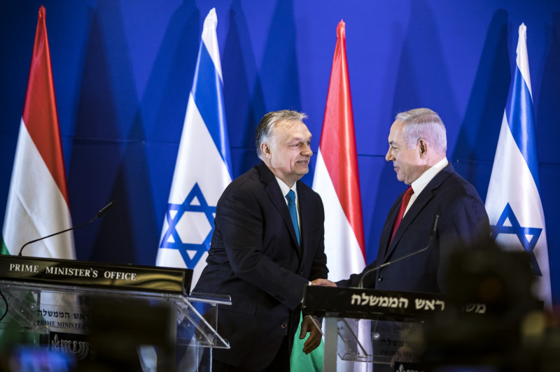 Orbán Viktor és Benjamin Netanjahu